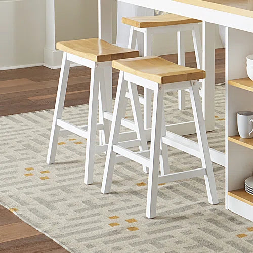 Carmindo Solid Wood Counter Stool (Set of 2)