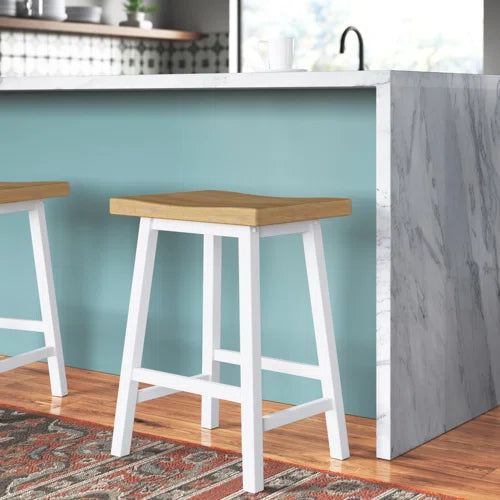 Carmindo Solid Wood Counter Stool (Set of 2)